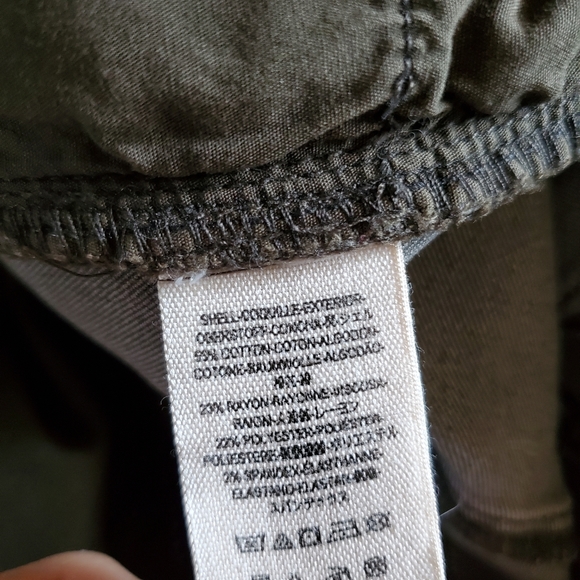 Free People Jillian Moto Seam Detail Skinny Jeans Olive Army Green Size 28 - Picture 10 of 13